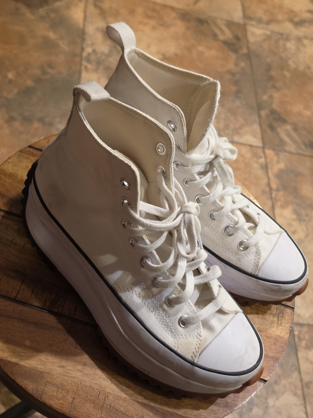 Converse Run Star Hike High White Black Gum Unisex Sneaker